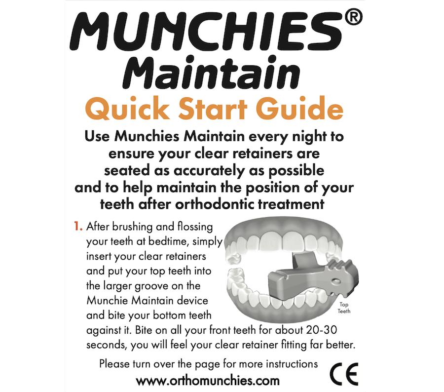 Image of Munchies® Maintain Quick Start Guide
